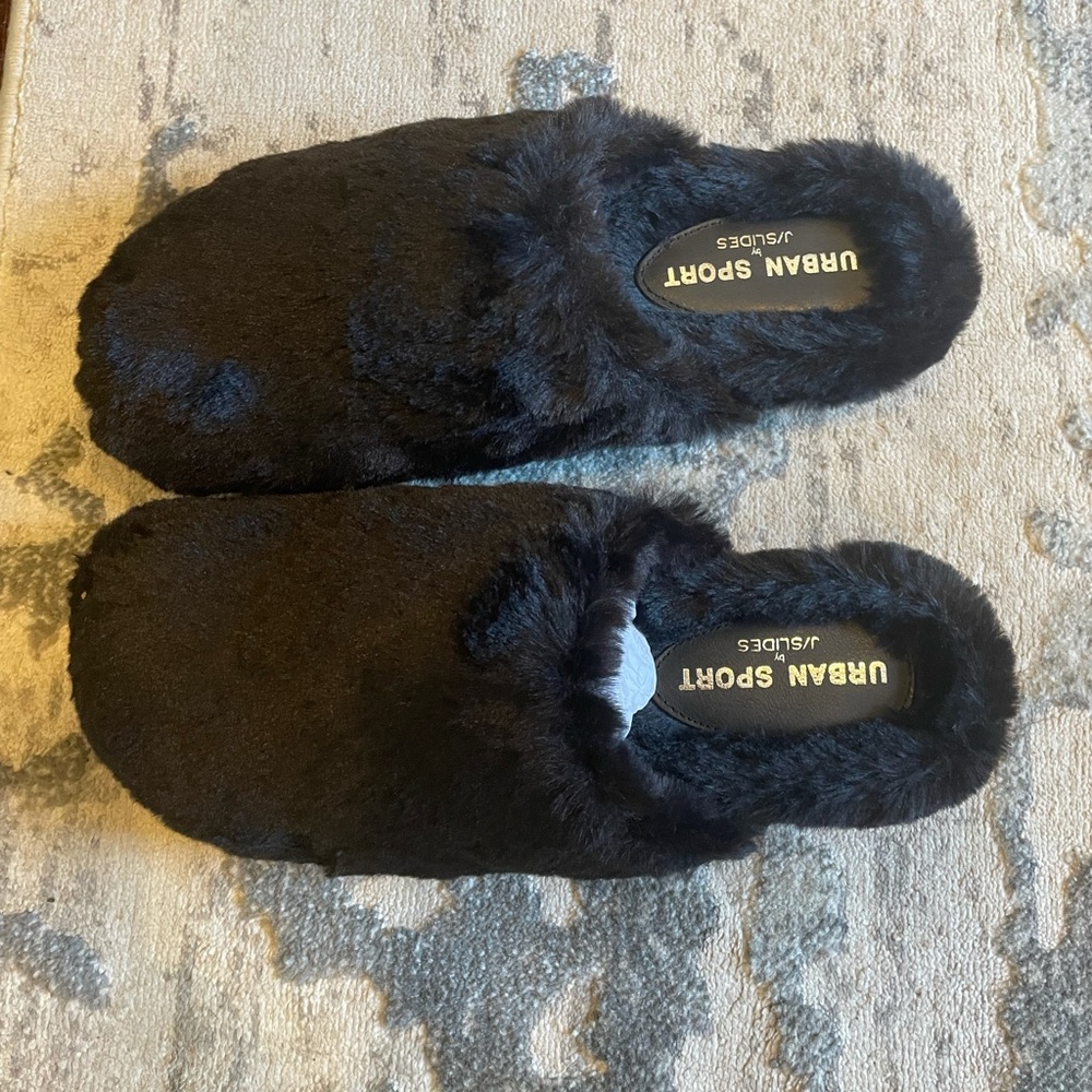 New Black slippers